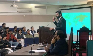 The School of Politics and International Relations (SPIR) hosted Mr. Talha Tufail Bhatti